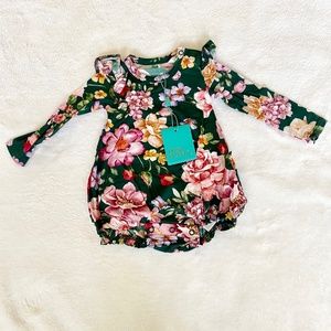 Posh Peanut Arson’s Ruffle Long Sleeve Bubble Romper